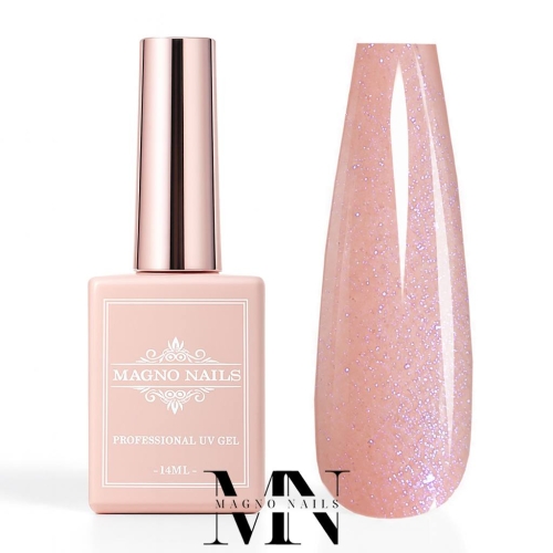 Rubber Base Gel - Nude Glitzer - Haft Gel Flexibel